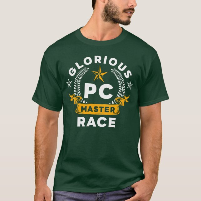 Camiseta Gloriosa carrera de maestros de PC Juegos de compu (Anverso)