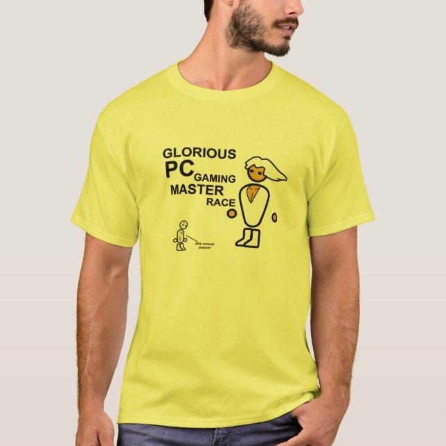 Camiseta gloriosa de MasterRace de la PC (Anverso)