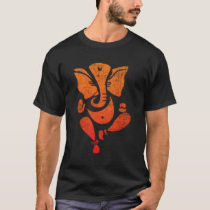 Camiseta Glorioso Señor Ganesha En Estilo Vintage