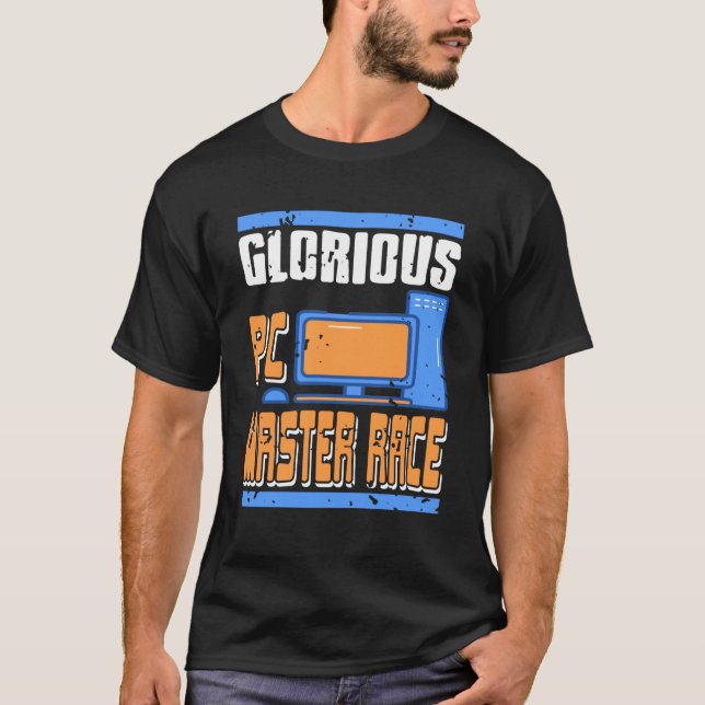 Camiseta Glorioso Setup de Juego Jugador de Computadora Ent (Anverso)