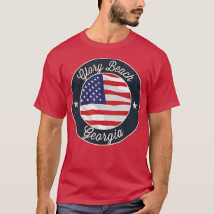 Camiseta Glory Beach - Patriotic Georgia Souvenir T-Shirt