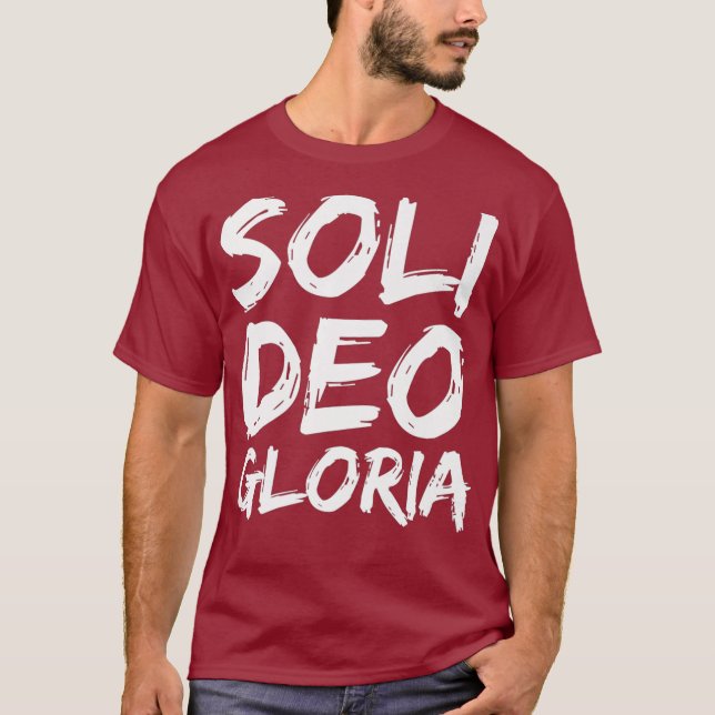 Camiseta Glory to God Alone Quote Reformation Gift Soli (Anverso)
