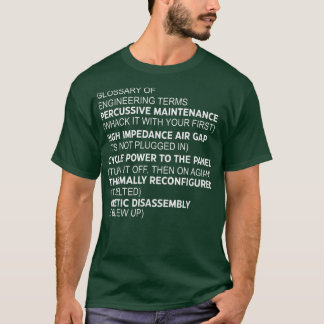 Camiseta Glosario de Términos de Ingeniería Mantenimiento P