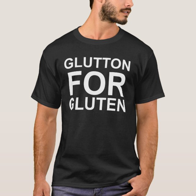 Camiseta Glotón Del Gluten (Anverso)