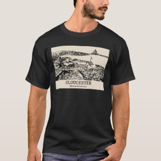 Camiseta Gloucester Massachusetts sobredimensionado