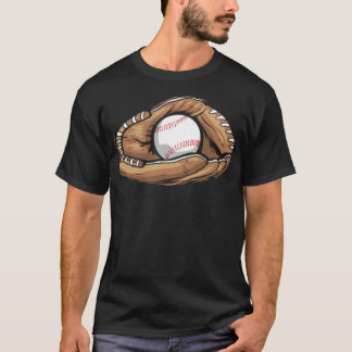 Camiseta Glove de béisbol con beisbol americano