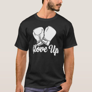 Camiseta Glove Up Retro Mujeres Boxeo Deportivo Amor