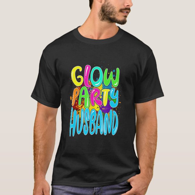 Camiseta Glow Party Clothing Glow Party Glow Party Husband (Anverso)
