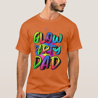 Camiseta Glow Party Dad Costume 80s Glow Full moon Party fr