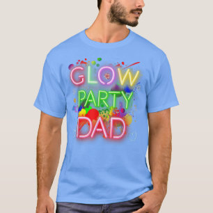 Camiseta Glow Party Squad Dad Paint Splatter Glow Party Mat