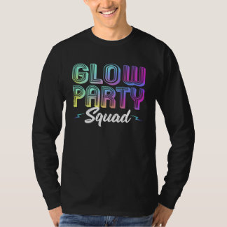 Camiseta Glow Party Squad Lights Party  Cute Party