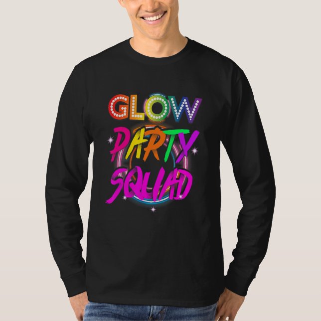 Camiseta Glow Party Squad Paint Splatter Effect Glow Party (Anverso)