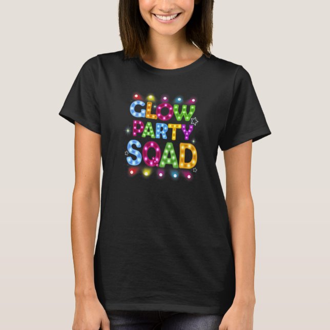 Camiseta Glow Party Squad Paint Splatter Effect Glow Party  (Anverso)