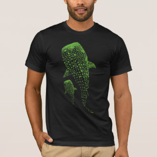 Camiseta Glowing Whale Shark Particle Art