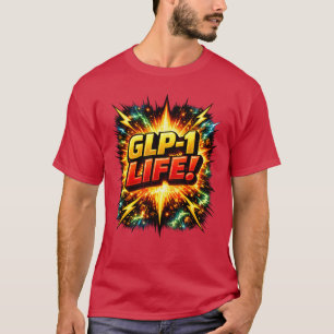 Camiseta GLP-1 VIDA! Arte Pop Cómic