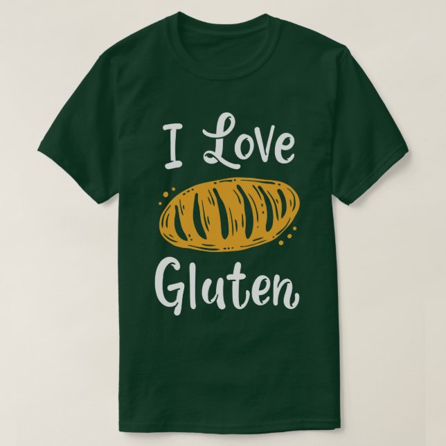 Camiseta Gluten Bread Gluten Lover (Diseño del anverso)