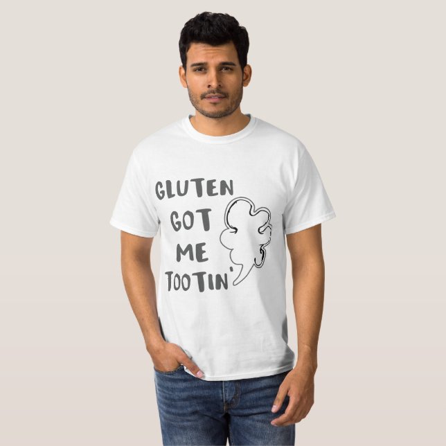 Camiseta Gluten De Conciencia Celiac Me Consiguió Tootin (Anverso completo)