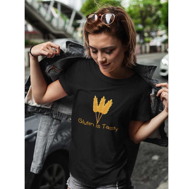 Camiseta Gluten es un delicioso trigo de granja divertida (Subido por el creador)