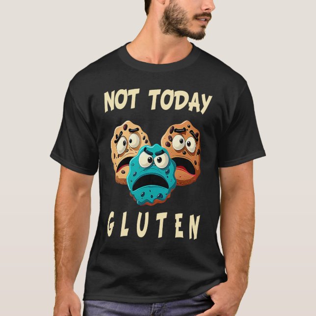 Camiseta Gluten Free No Today Gluten Celiac Aller (Anverso)
