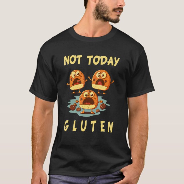 Camiseta Gluten Free   Not Today Gluten Celiac Disease Alle (Anverso)