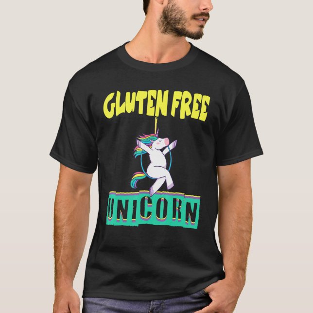Camiseta Gluten Free Unicorn Celiac (Anverso)