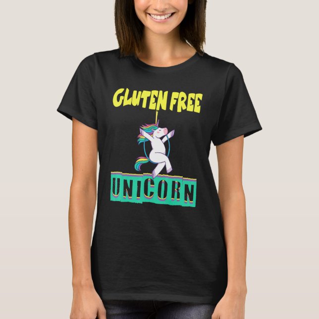 Camiseta Gluten Free Unicorn Celiac (Anverso)