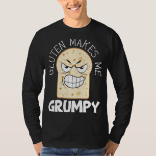 Camiseta Gluten Me Hace Alergia Comida Grupada Enfermedad C
