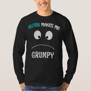 Camiseta Gluten Me Hace Gruñón Celiac Trigo Gracioso Gracio
