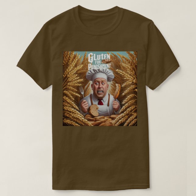 Camiseta Gluten por castigo (Diseño del anverso)
