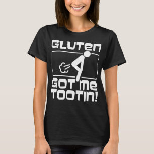 Camiseta Gluten Tootin Funny Gluten Diseño de Chiste libre 