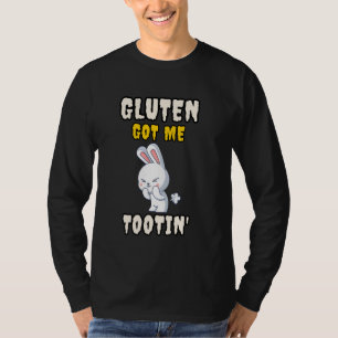 Camiseta Gluten Tootin Funny Gluten Diseño libre de Chiste 