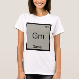 Camiseta Gm - Gamer Funny Chemistry Element Symbol T-Shirt