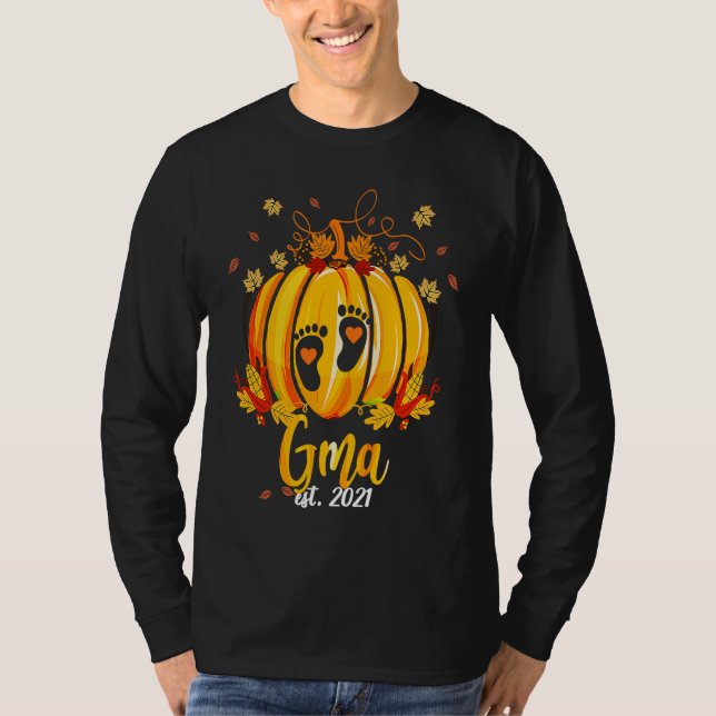 Camiseta Gma 2021 Pumpkin Family Matching Thanksgiving Gran (Anverso)