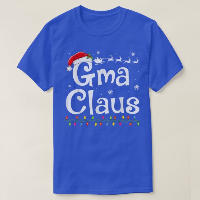 Camiseta Gma Claus Funny Abuela Navidades de Santa Pajamas  (Diseño del anverso)