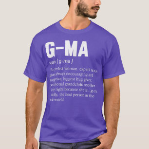 Camiseta GMa Definición Nana Abuela Día de la Madre Mamá Gi