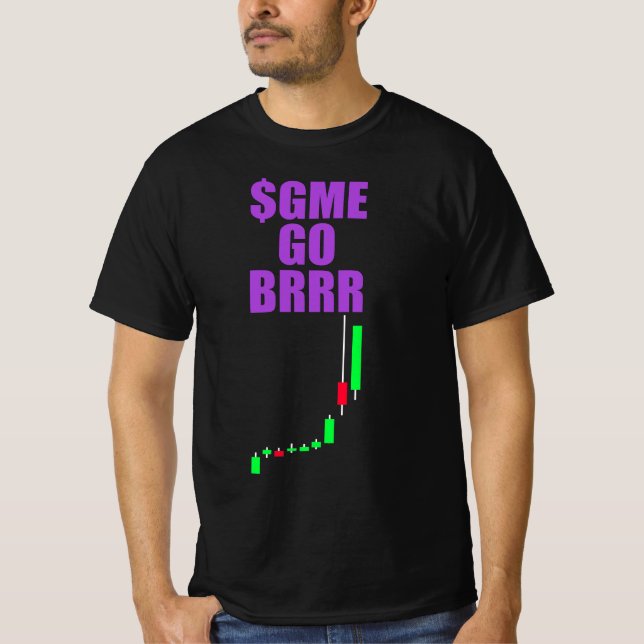 Camiseta $GME GO BRRR - GameStonk! - GameStop (Anverso)