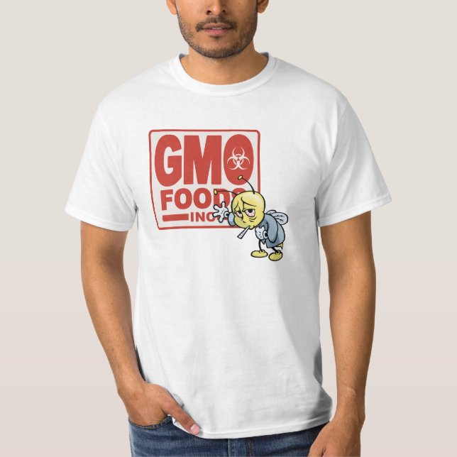 Camiseta GMO Foods Inc - abeja (Anverso)