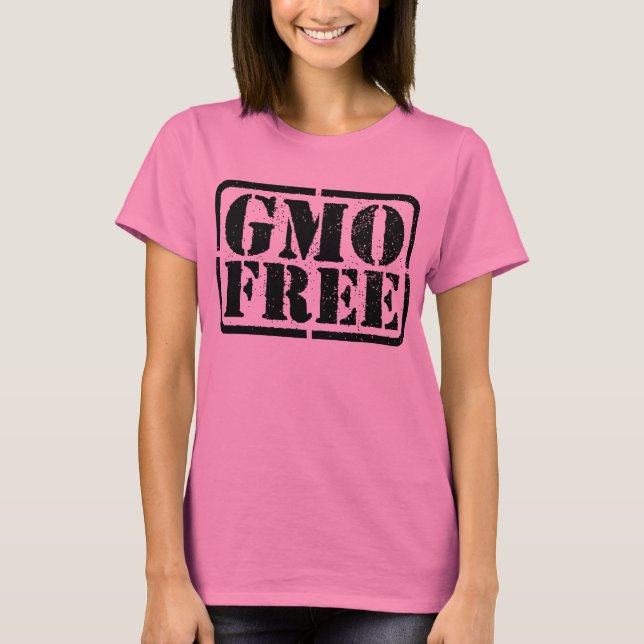 Camiseta GMO libre - negro (Anverso)