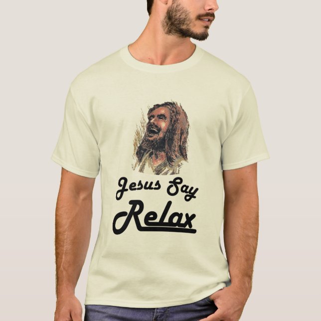 Camiseta Gnar fuerte - Jesús dice se relaja (Anverso)