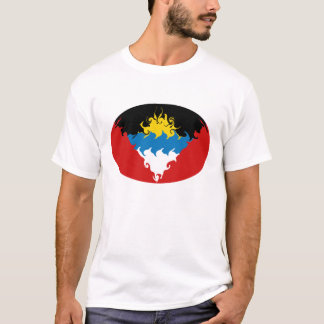 Camiseta Gnarly de la bandera de Antigua y de