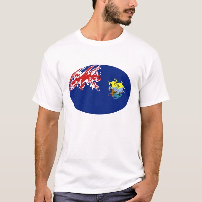 Camiseta Gnarly de la bandera de Santa Helena (Anverso)