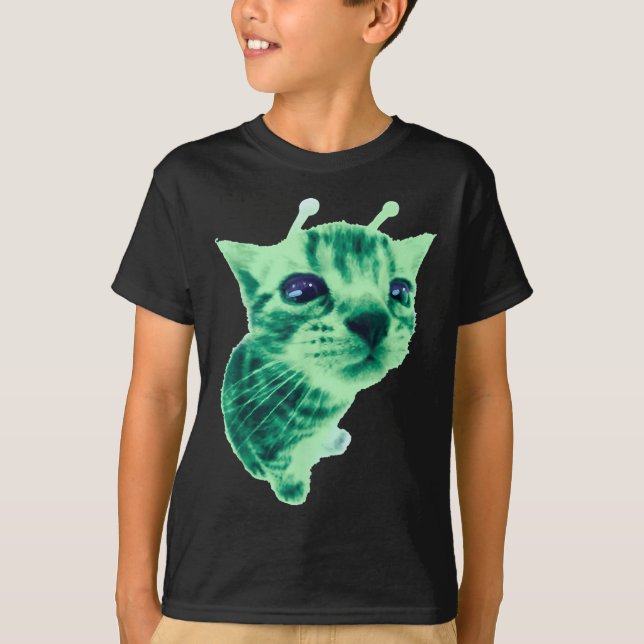 Camiseta Gnarp Cat Silly Alien Cat Meme Brainrot Meme Funny (Anverso)