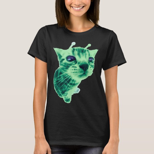 Camiseta Gnarp Cat Silly Alien Cat Meme Brainrot Meme Funny (Anverso)