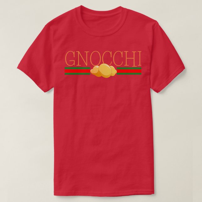 Camiseta Gnocchi Pasta Funny Italy World Travel Gift Unisex (Diseño del anverso)