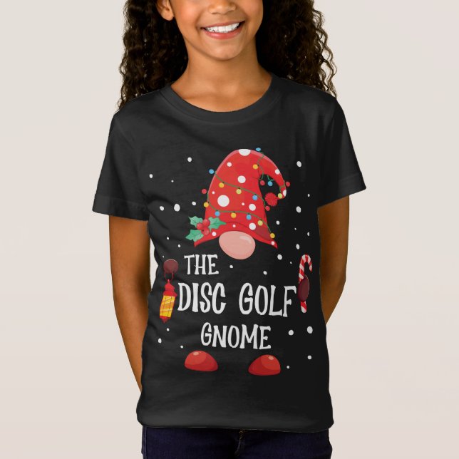 Camiseta Gnom de Navidades familiares coincidentes con Disk (Anverso)