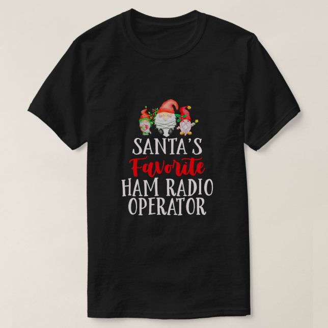 Camiseta Gnom, Navidades favoritos de operador de radio en  (Diseño del anverso)