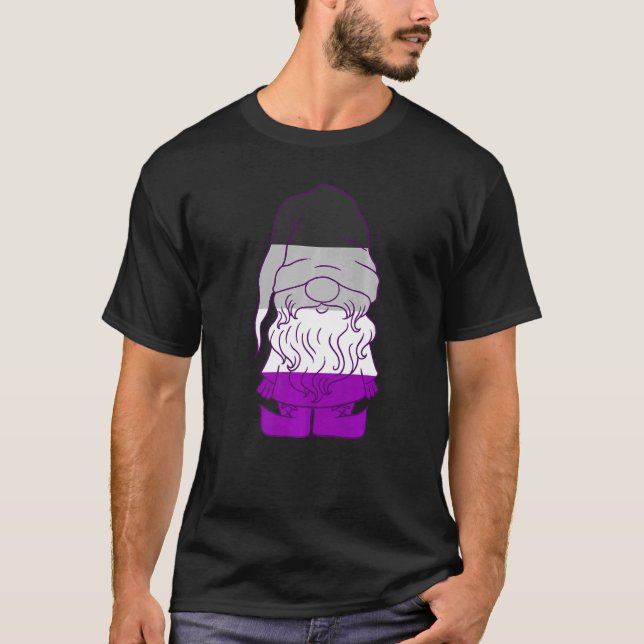 Camiseta Gnome asexual Ace Beanie Orgullo asexual Lgbtqa As (Anverso)