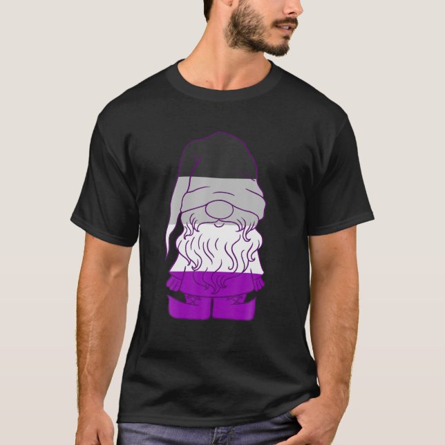 Camiseta Gnome asexual Ace Beanie Orgullo asexual LGBTQA As (Anverso)