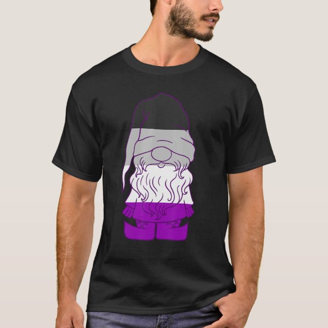Camiseta Gnome asexual Ace Beanie Orgullo asexual Lgbtqa As (Anverso)