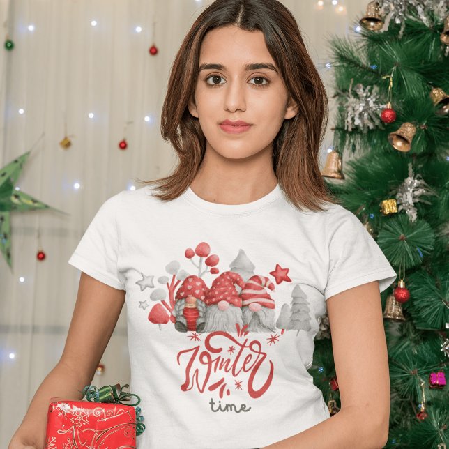 Camiseta Gnome Avers Unite: Navidades Gris Ilustrados (Subido por el creador)